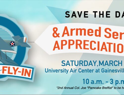 Save the Date: Gator Fly-In and Armed Services Appreciation Day set for Sat., Mar. 23, 2024!
